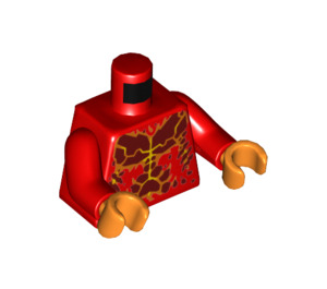 LEGO Red Flama Minifig Torso (973 / 76382)