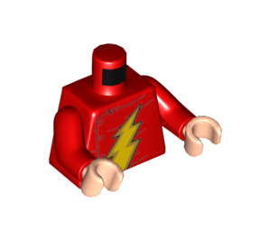 LEGO Czerwony Flash (Jay Garrick) Minifigurka Tułów (973 / 76382)