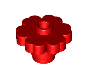 LEGO rouge Fleur 2 x 2 avec goujon ouvert (4728 / 30657)