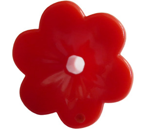 LEGO Red Flower with Rounded Petals