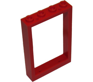 LEGO Rosso Telaio 1 x 4 x 5 con bottoncini cavi (2493)