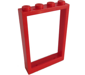 LEGO rot Rahmen 1 x 4 x 5 mit festen Bolzen