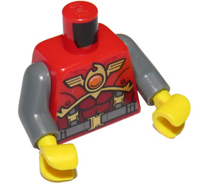 LEGO Czerwony Frax Minifigurka Tułów (973 / 76382)