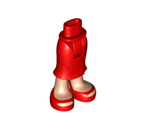 LEGO Rood Friends Lang Rok met Rood Open Toe Shoes (92817)