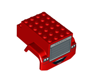 LEGO Red Front Shell 6 x 7 (34268)