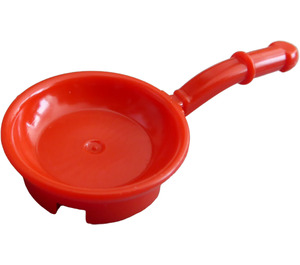 LEGO Red Frying Pan with Curved Handle