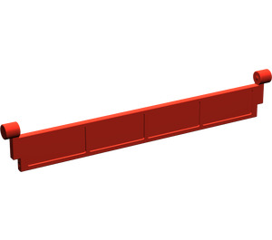 LEGO Red Garage Roller Door Section with Handle (4219)