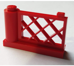 LEGO Red Gate 1 x 4 x 2 With Base