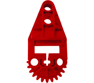 LEGO Red Gear Half with Beam 2 (32166)