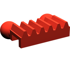 LEGO Rood Tandwiel Rack met Twee Bal Joints (6574)