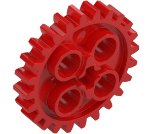 LEGO Red Gear with 24 Teeth (3648 / 24505)