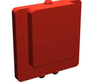 LEGO Rood Glas for Venster 1 x 2 x 2 Vliegtuig (4862)