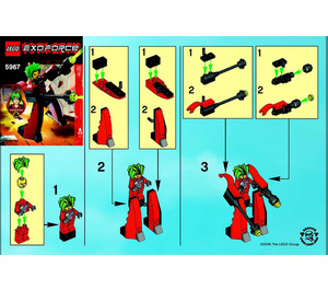 LEGO Red Good Guy 5967 Instructies