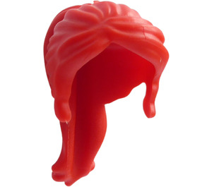 LEGO rouge Cheveux avec Queue de cheval et Bangs (18640 / 92257)