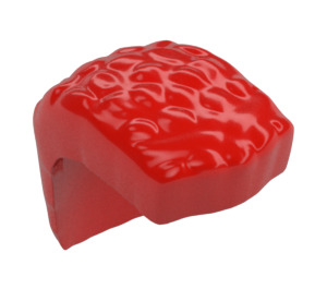 LEGO Rood Haar met Breed Mohawk en Coiled Texture (27385)