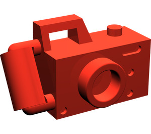 LEGO Red Handheld Camera with Left-Aligned Viewfinder (30089)