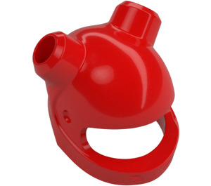 LEGO Red Helmet with Angled Horn Holes (82252)