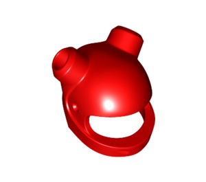 LEGO Red Helmet with Angled Horn Holes (82252)