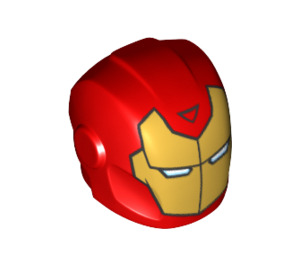 LEGO rot Helm mit Smooth Vorderseite mit rot Iron Man Maske (28631 / 29819)