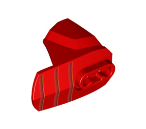 LEGO rouge Hero Factory Armor avec Douille à rotule Taille 4 avec Noir lines (14533 / 34436)