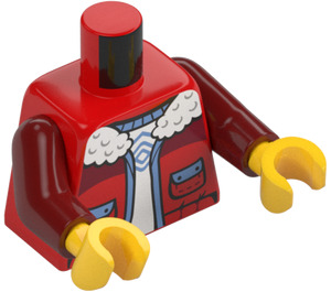 LEGO Rouge Hiker avec Sac à dos Minifigurine Torse (973 / 76382)