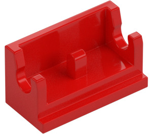 LEGO Rood Scharnier 1 x 2 Basis (3937)