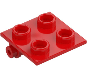 LEGO Röd Gångjärn 2 x 2 Topp (6134)