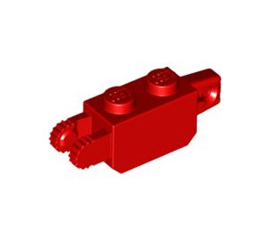 LEGO Red Hinge Brick 1 x 2 Vertical Locking Double (30386)