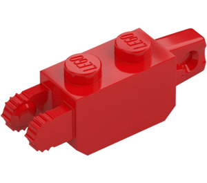 LEGO Rood Scharnier Steen 1 x 2 Verticaal Vergrendelings Dubbele (30386 / 39893)