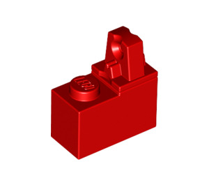 LEGO Röd Gångjärn Kloss 1 x 2 med 1 Finger (76385)