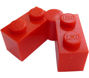 LEGO Red Hinge Brick 1 x 4 Assembly