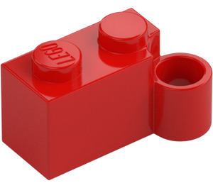 LEGO Rød Hængsel Klods 1 x 4 Base (3831)