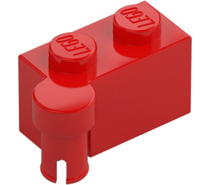 LEGO Red Hinge Brick 1 x 4 Top (3830 / 65122)