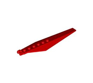 LEGO rouge Charnière assiette 1 x 12 avec Angled Sides et Tapered Ends (53031 / 57906)