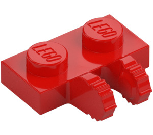 LEGO Rot Scharnier Platte 1 x 2 Verriegelt mit Dual Finger (50340 / 60471)