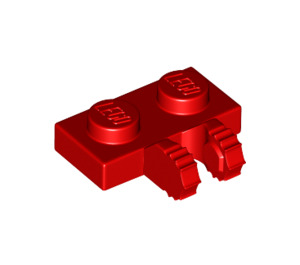LEGO Rood Scharnier Plaat 1 x 2 Vergrendelings met Dual Vingers (50340 / 60471)