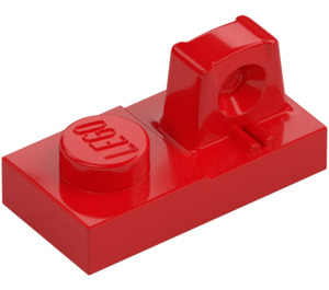 LEGO Rot Scharnier Platte 1 x 2 Verriegelt mit Single Finger auf oben (30383 / 53922)