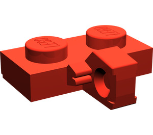 LEGO Red Hinge Plate 1 x 2 with Vertical Locking Stub with Bottom Groove (44567 / 49716)