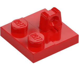 LEGO Červená Závěs Deska 2 x 2 s 1 Zamykání Finger na Horní (53968 / 92582)