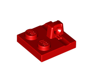 LEGO rouge Charnière assiette 2 x 2 avec 1 Verrouillage Finger sur Haut (53968 / 92582)