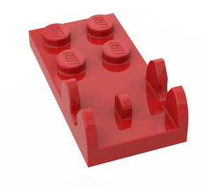 LEGO rot Scharnier Platte 2 x 4 - Female (3597)