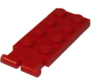 LEGO Rojo Bisagra Placa 2 x 4 con Pala de excavadora Sujeción (3315)