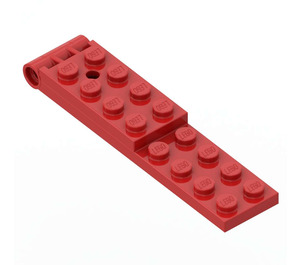 LEGO Red Hinge Plate 2 x 8 Legs Assembly (3324 / 73404)