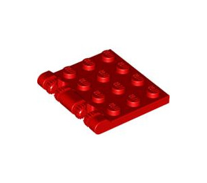 LEGO rouge Charnière assiette 4 x 4 Verrouillage (44570 / 50337)