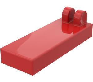 LEGO Rood Scharnier Tegel 1 x 2 met 2 Stubs (4531)