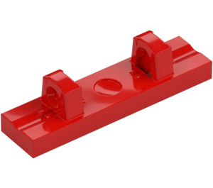 LEGO Punainen Sarana Laatta 1 x 4 Lukitus jossa 2 Single nystyrät päällä Yläosa (44822 / 95120)