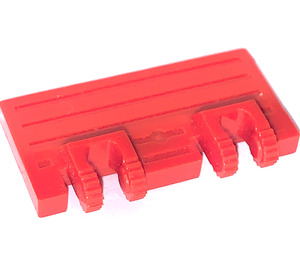 LEGO Red Hinge Train Gate 2 x 4 Locking Dual 2 Stubs with Rear Reinforcements (44569 / 52526)