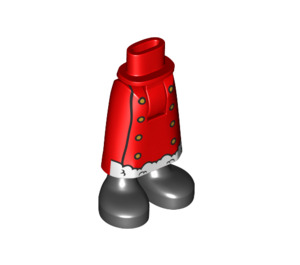 LEGO Rood Heup met Medium Rok met Kerstman Claus Rok (59794)