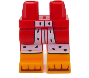 LEGO Red Hips and Legs with Fur Trim (73200 / 104665)