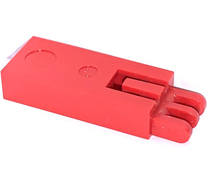 LEGO Rojo Gancho Base con Tres Finger Bisagra (2650)